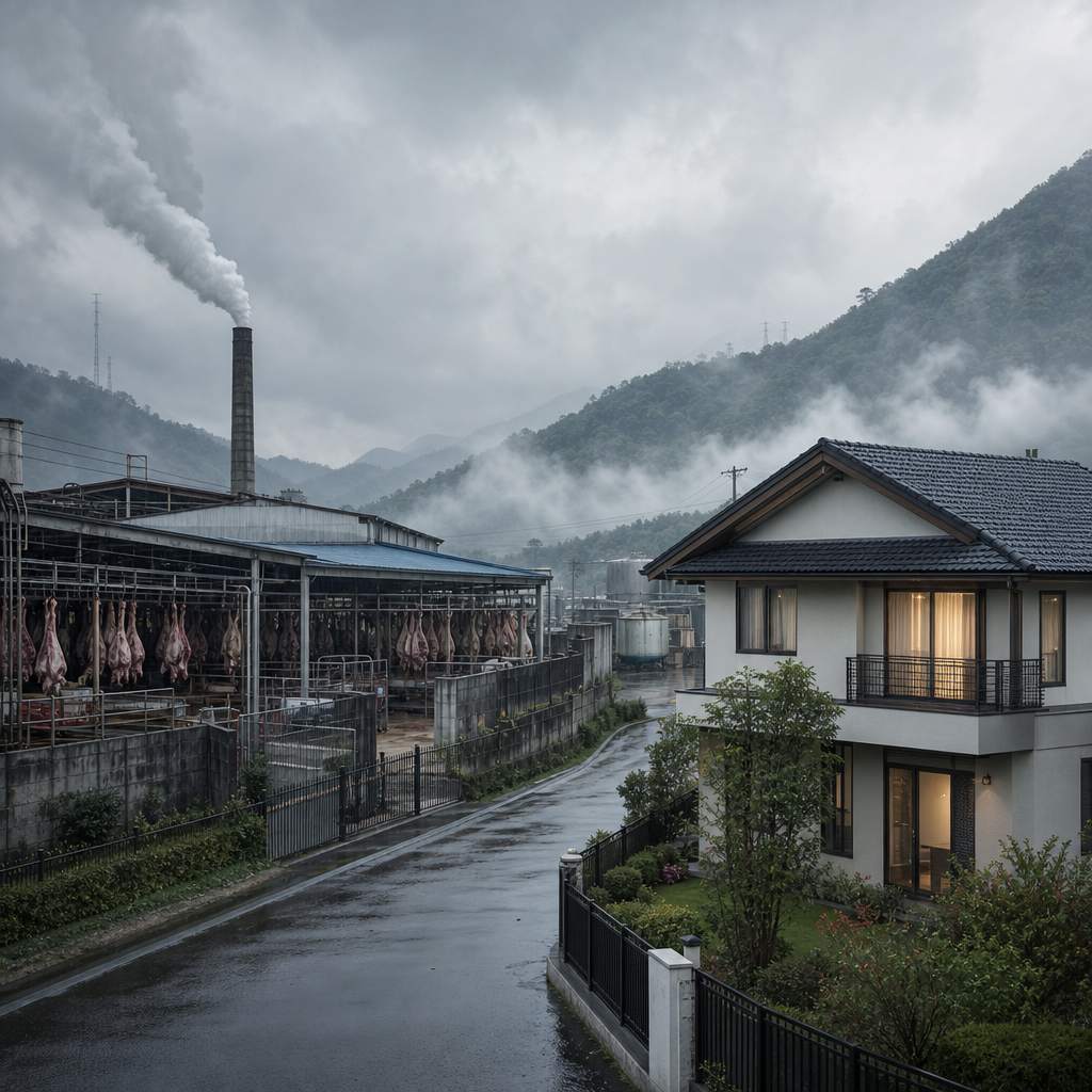 房子旁边有屠宰场适合长期住吗